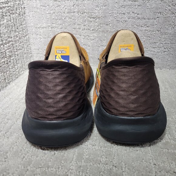 Skechers Parson Oswin Men's Size US 12 Brown Leather Slip On Shoes 204866WW - Picture 4 of 11